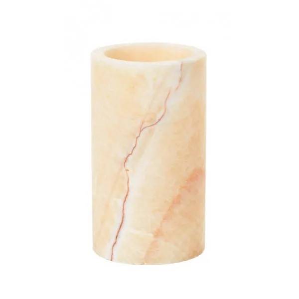 Ljusstake LED stone 125 x 70 mm - Mineral Onyx 4st/krt