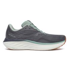 Saucony Ride 18 Neutral Running Shoe Men - Grey, Light Green, Size 13 - grey