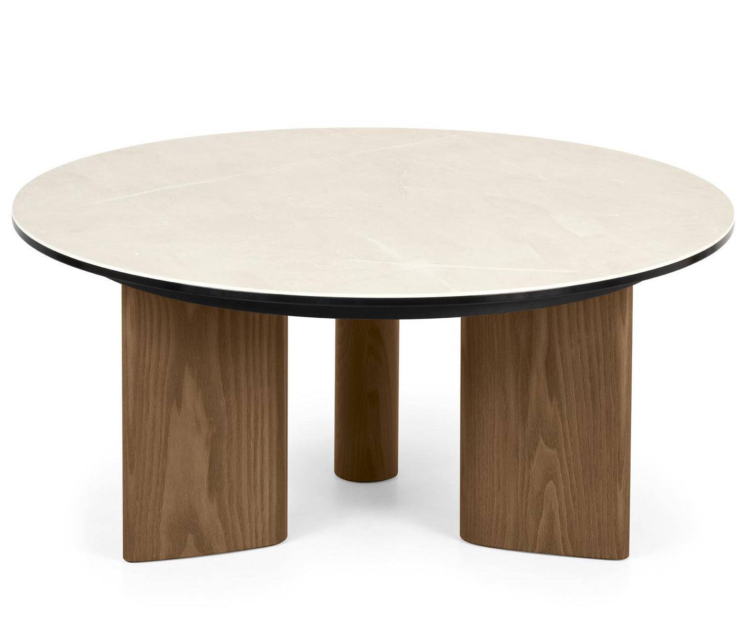 Calligaris - Sandy Soffbord Runt Canaletto Walnut
