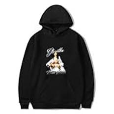 SKALSDVXC GloRilla Merch Glorious Moose Knogle Hoodie nytt album varumärke långärmad unisex pullover sweatshirt (svart, 3XL), Svart, 3XL