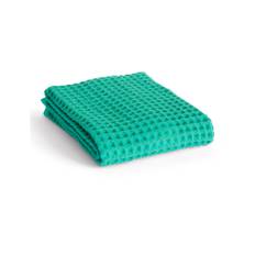 HAY - Waffle Hand Towel W50 X L100 - Emerald Green - Håndklæder og badehåndklæder - Grøn