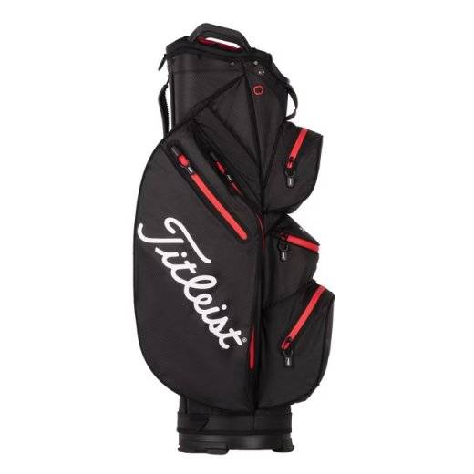 Titleist 14 Stadry - Vagnbag (Färg: Black/Black/Red)