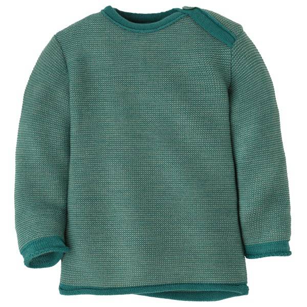 disana Kid's Melange-Pullover Merino sweatere Børn størrelse 50/56 farve turkis