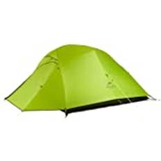 Naturehike Cloud-Up 3 Tält Ultralätt Professionellt Tält 3 Person Ryggsäck Vandring Camping Cykeltält (20D Fluorescerande Grön Uppgradera)