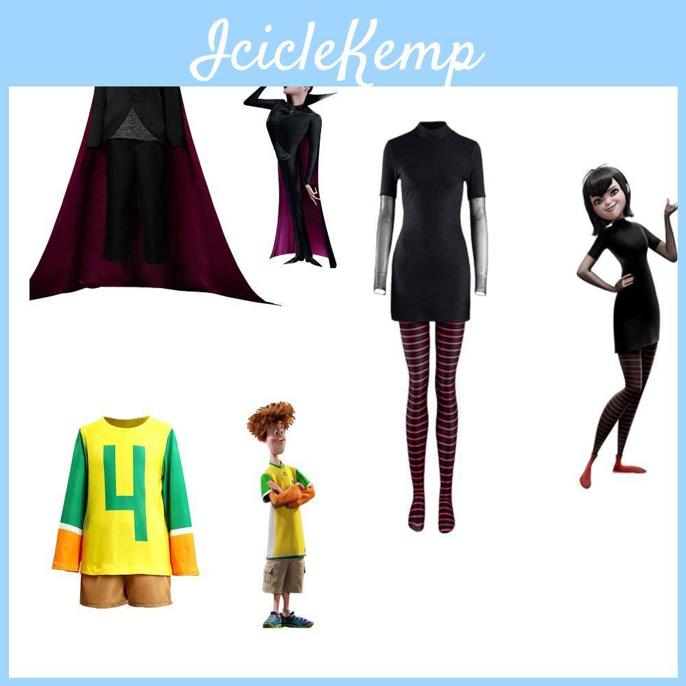 Hotel Transylvania Xs-3xl Draculaura Mavis Jonathan Vampyr Kostymset cm yellow