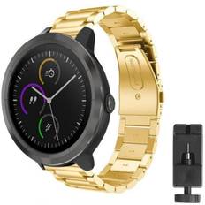 Rustfrit stål armbånd Garmin VivoActive 3 - guld