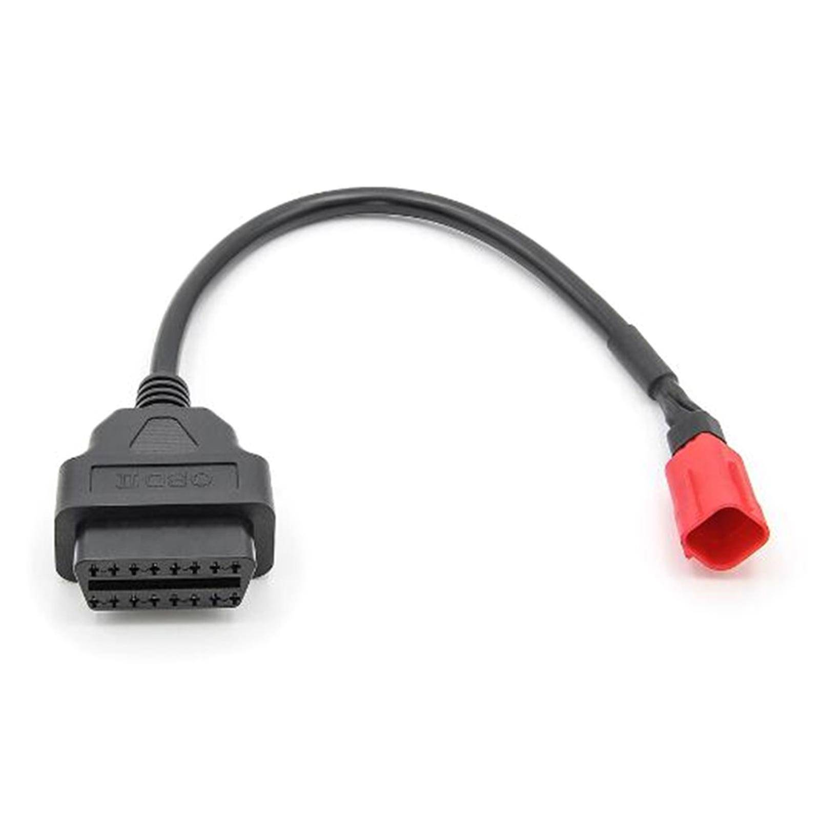 Återställ felkodskabel för motorcyklar 16 stift till 6 stift OBD2 diagnostisk testskanner USB-gränssnittskabeladapterkontakt gray