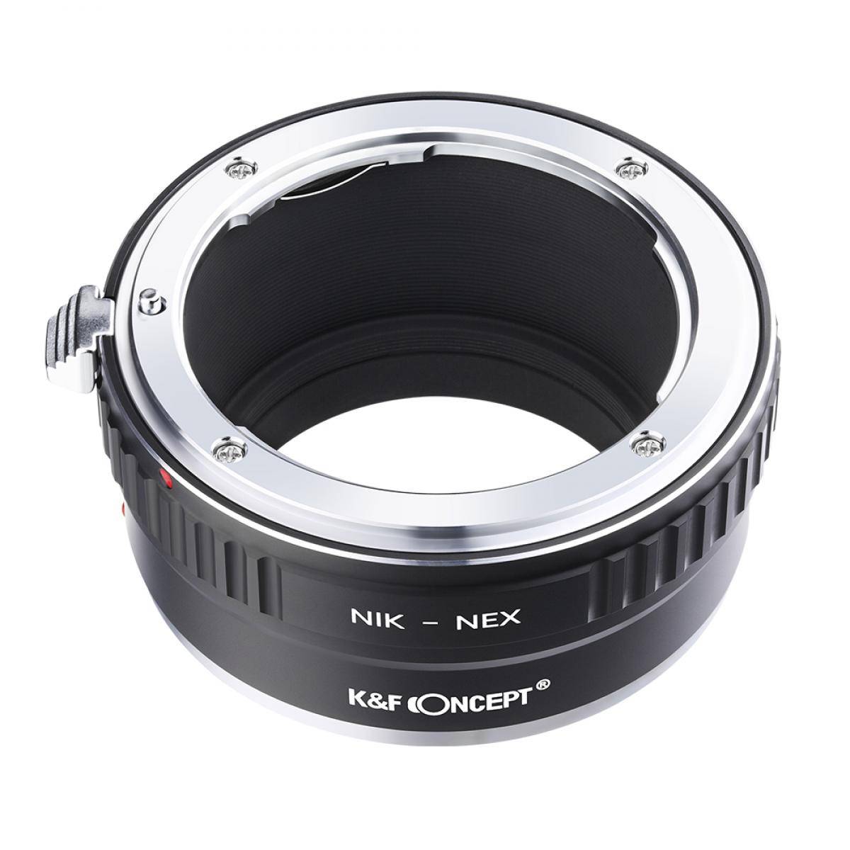 KENTFAITH AI-NEX Lens Adapter Manual Focus Compatible Nikon F Lenses for Sony E Camera Body