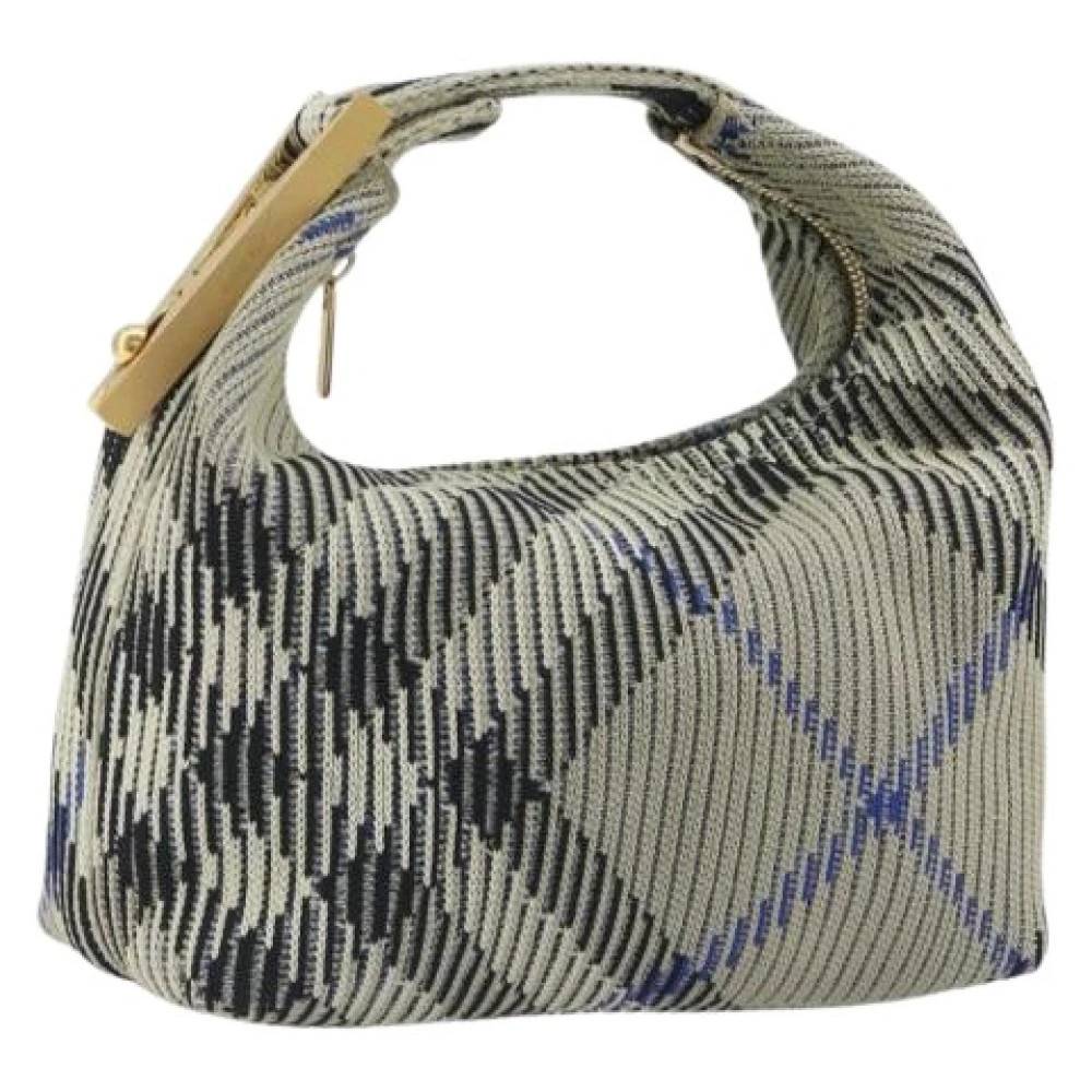 Burberry Vintage Pre-owned håndtaske - Vintage - Dame - Blå - ONE SIZE - Bomuld
