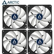 Arctic f12 datorhölje 12cm fläkt 3- stifts uttag fdb 1350 varv / min vätskelager 120 x 120 x 25mm för cpu radiator - 4 st fläkt