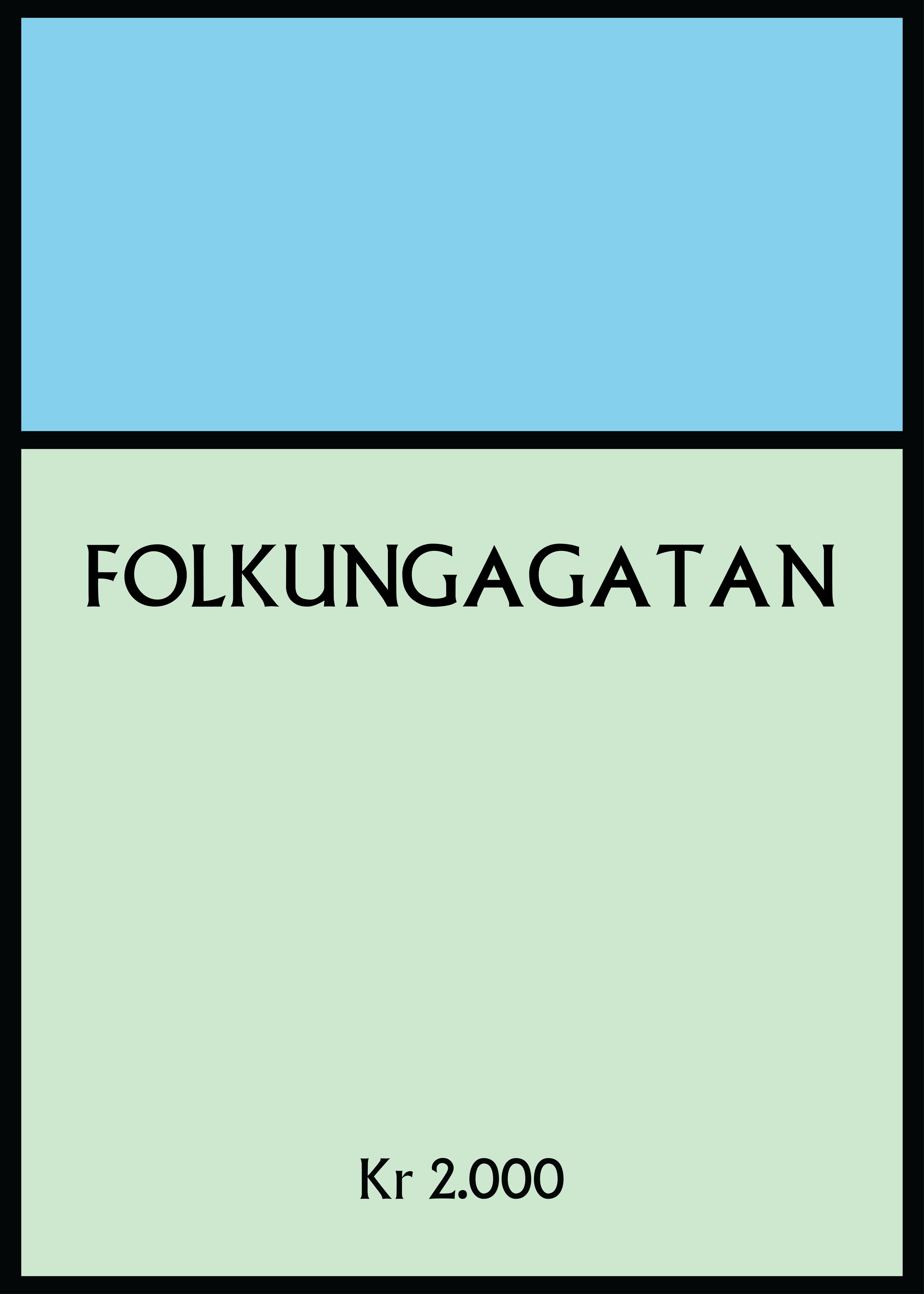 Folkungagatan Monopol - 30x40 cm