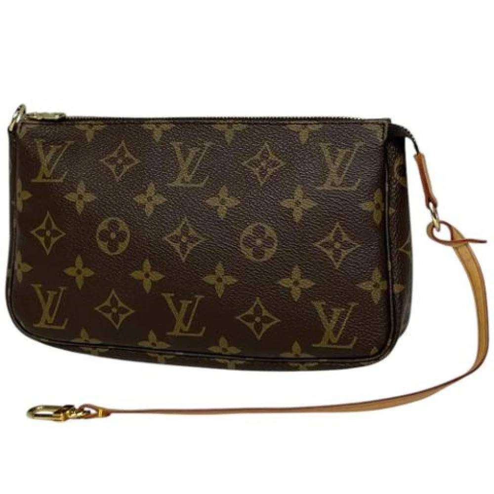 Louis Vuitton Vintage Pre-owned Monogram Pochette - Vintage - Dame - Brun - ONE SIZE - Læder