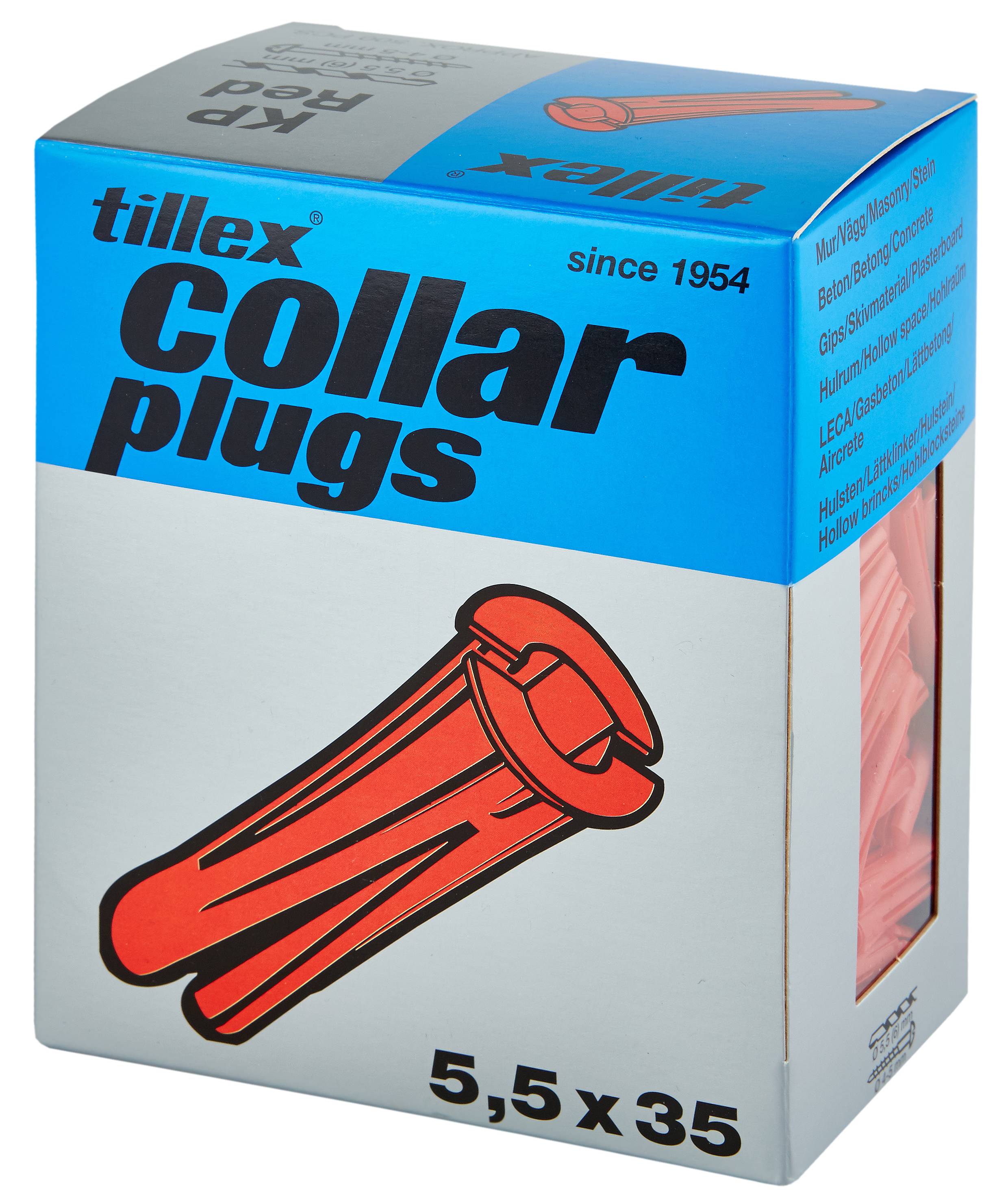Plugs kp rød 5,5x35