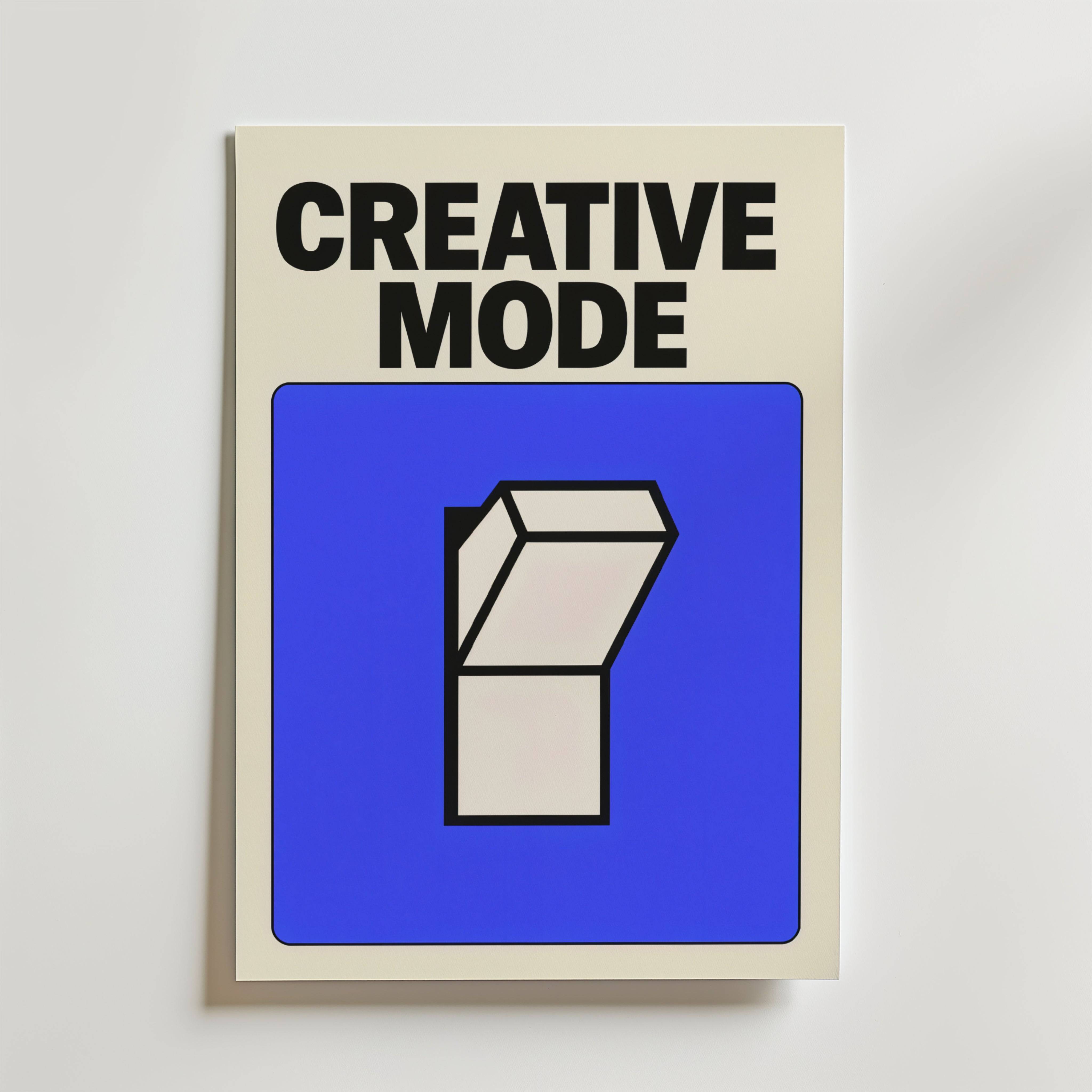 Creative Mode Poster - Premium Canvas 100x140 cm