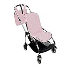 Anpassad set matta eller väska för barnvagn stol kompatibel med Bugaboo Bee. Vichy (Rosa)