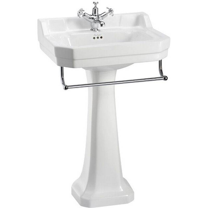 Tvättställ Burlington Edwardian 56 cm med Handduksstång: 3