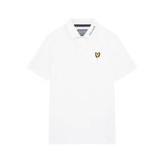 Lyle & Scott Piké Tech Collar Logo Herr Vit