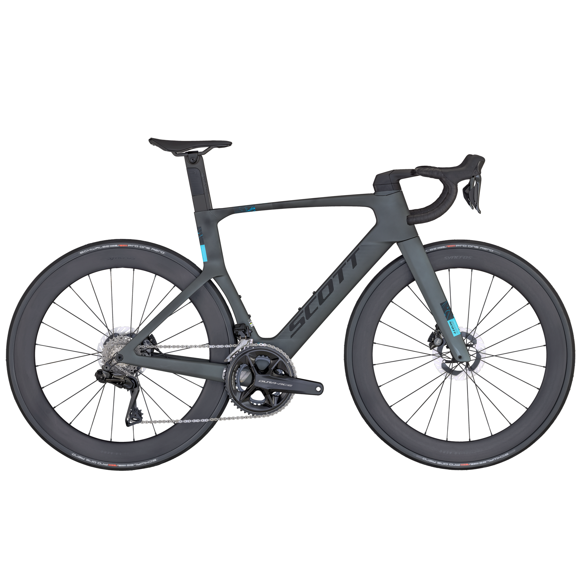 Scott Foil RC Pro 2024 - Shimano Dura-Ace Di2 12sp - Syncros Capital 1.0S Aero 60mm - 070 / XXL61 / Carbon Grey (XXL61)