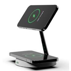 Moobio 2-in-1 Magnetic Wireless Charger - Svart