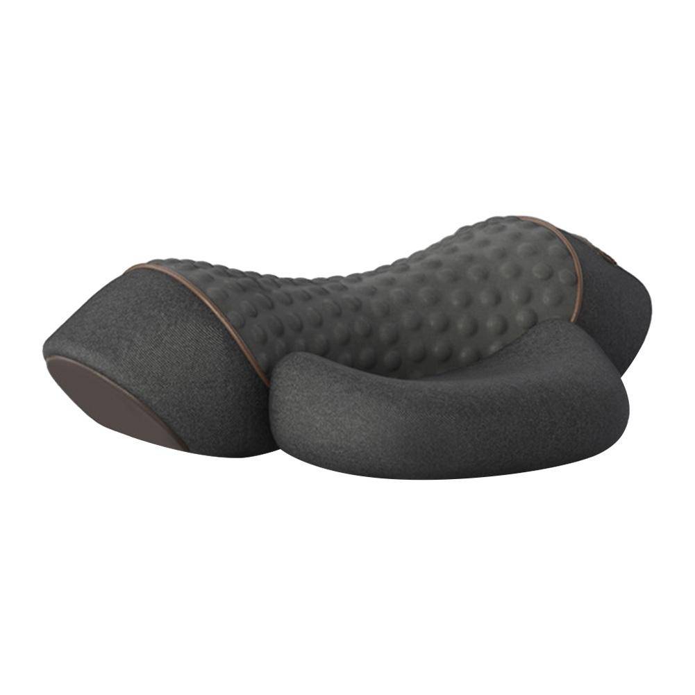 Nackmassager Ergonomisk Elektrisk Nackkudde Värme & Vibration Axelmassagerkudde Multifunktionell för Nackstressavlastning