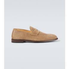 Brunello Cucinelli Suede penny loafers - beige - EU 43