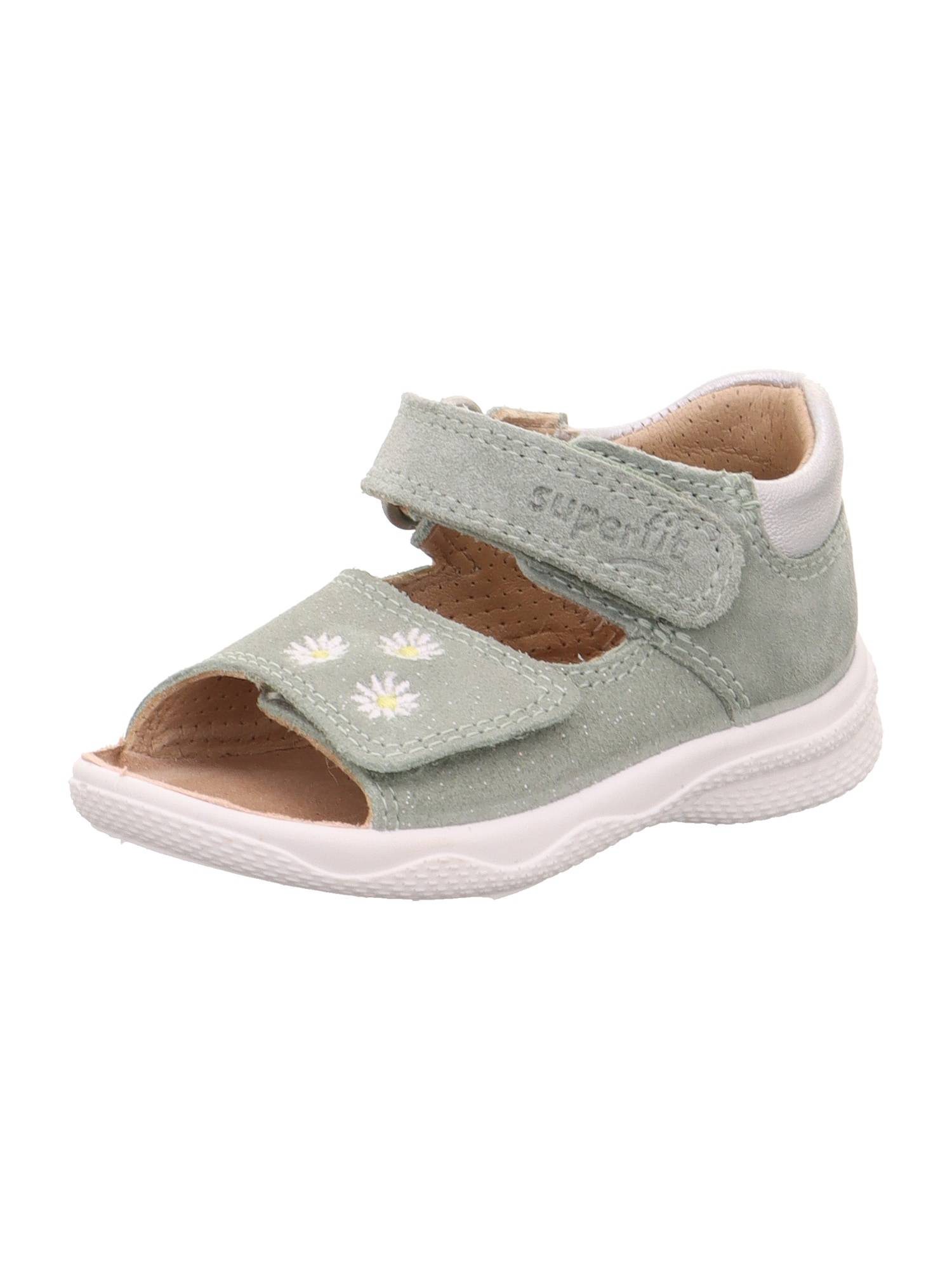 SUPERFIT Sandal 'POLLY' gul / ljusgrön / pastellrosa