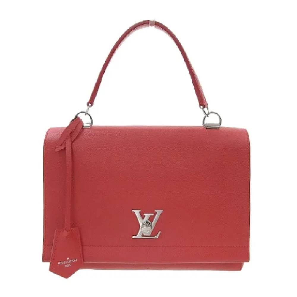 Louis Vuitton Vintage Pre-owned Laeder louis-vuitton-tasker - Vintage - Dame - Rød - ONE SIZE - Tyl