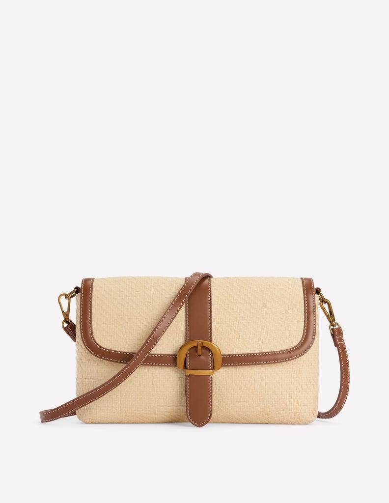 Boden Women's Buckle Crossbody Bag in Natural