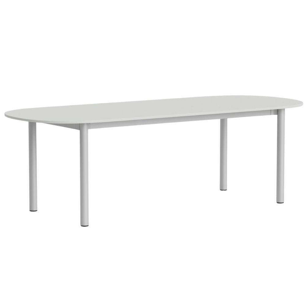 HAY Annex Table Oblong (L240 cm) Spisebord Cloud Grey Linoleum & Aluminium