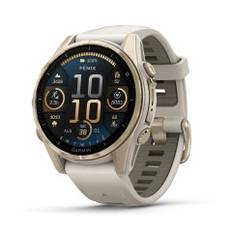 Garmin fenix 8 - 43mm, AMOLED, Sapphire, Soft Gold/Fog Grey