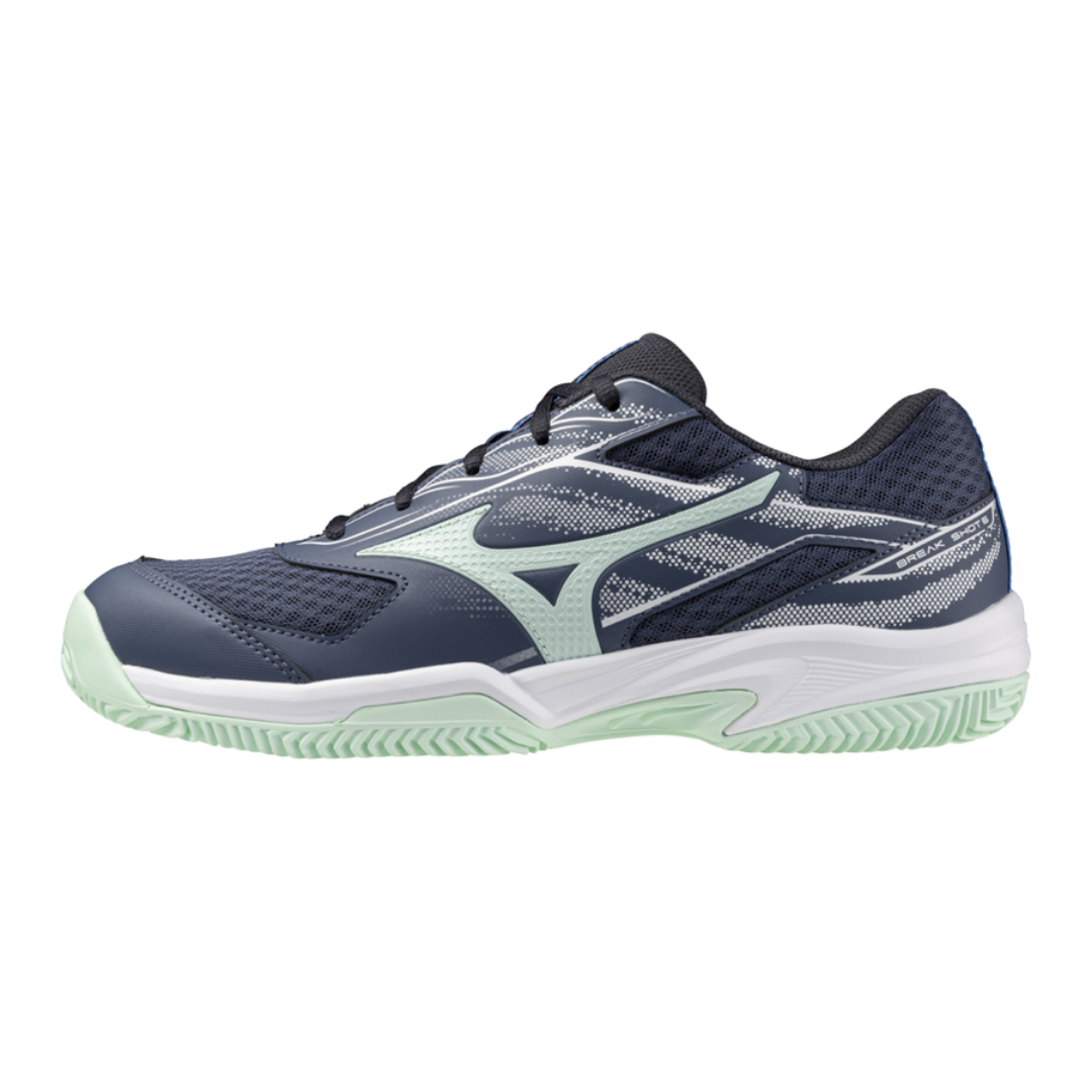 Mizuno Breakshot 5 Jr. Clay Court - Vintage/Neo Mint 36,5