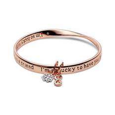 August Woods Affirmations Friend Bangle - Assorted - Rose Gold - One Size