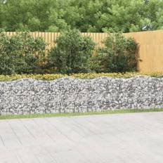 vidaXL buet gabion-højbed 600x50x100 cm galvaniseret jern