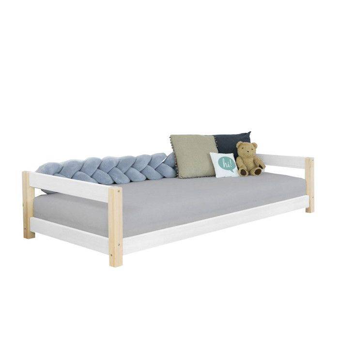 Barnsäng KIDDY 90 x 190 vit och natur vit