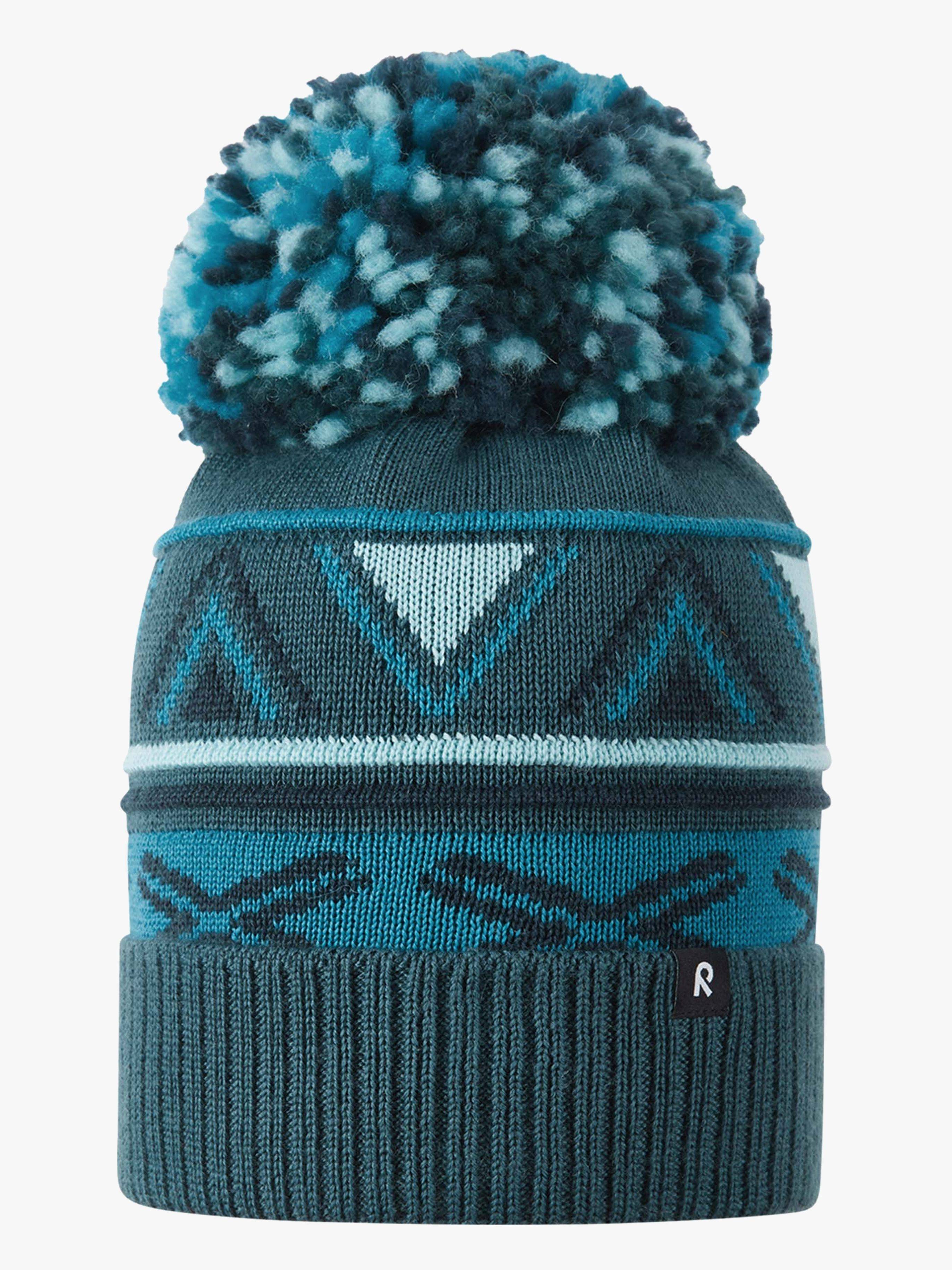Reima Kirjoen Mössa Merinoull, Dark Teal, 56-58