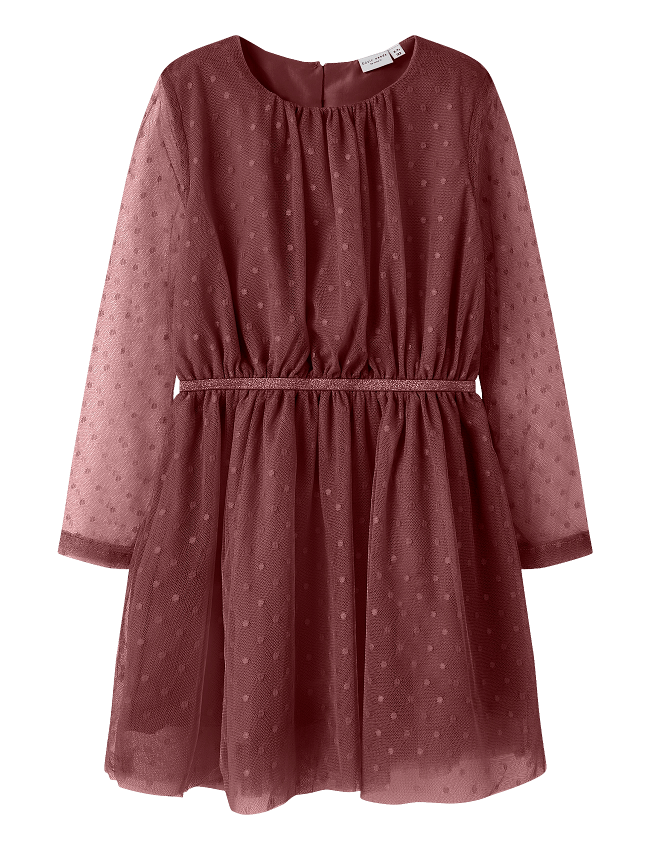 NAME IT Nkfvabos Ls Dress Noos | Burgundy | 158
