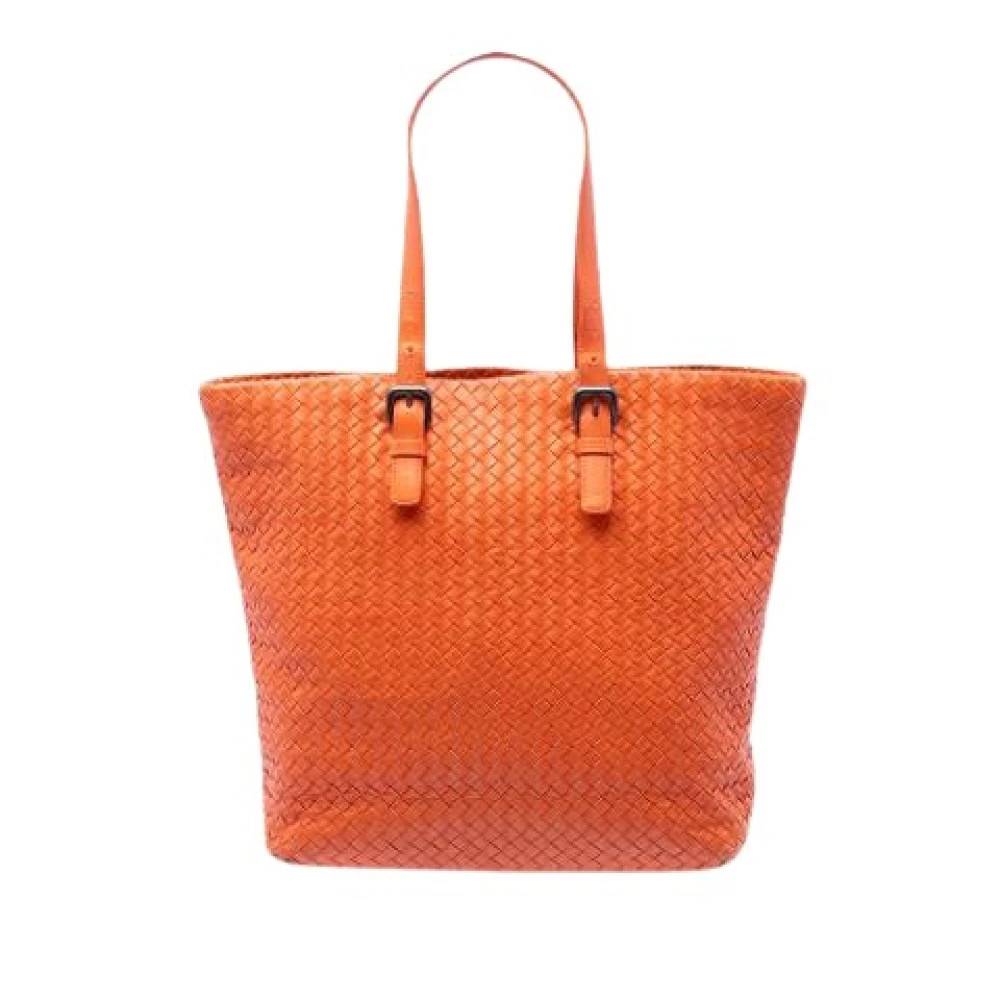 Bottega Veneta Vintage Pre-owned Laeder skuldertasker - Vintage - Dame - Orange - ONE SIZE - Uld
