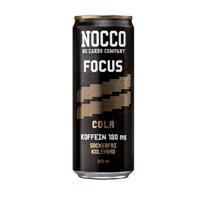 Energidryck Nocco Focus Cola, sockerfri, kolsyrad (33cl)