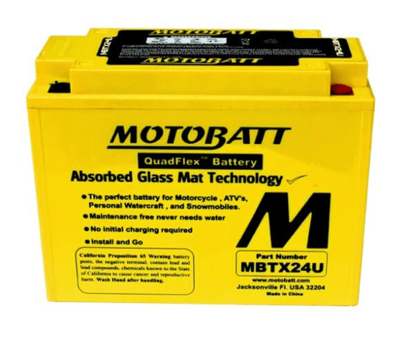 Motobatt 12V 25Ah 300A batteri MBTX24U