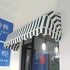 Böjt Fönster Markis Dörrmarkis, Dörrdekoration Markis Vikbar Aluminiumram Regntät Snö- Och Solskyddsduk Markis(Color-5,160CM)