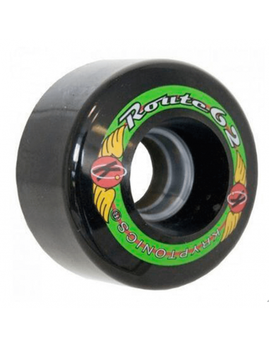Kryptonics Route 62 Rollers Quad Wheels 62mm/78A Sort 4-Pack