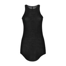 Rick Owens, Topp, Dam, S, Räfflad Racerback Tanktop - black (S)
