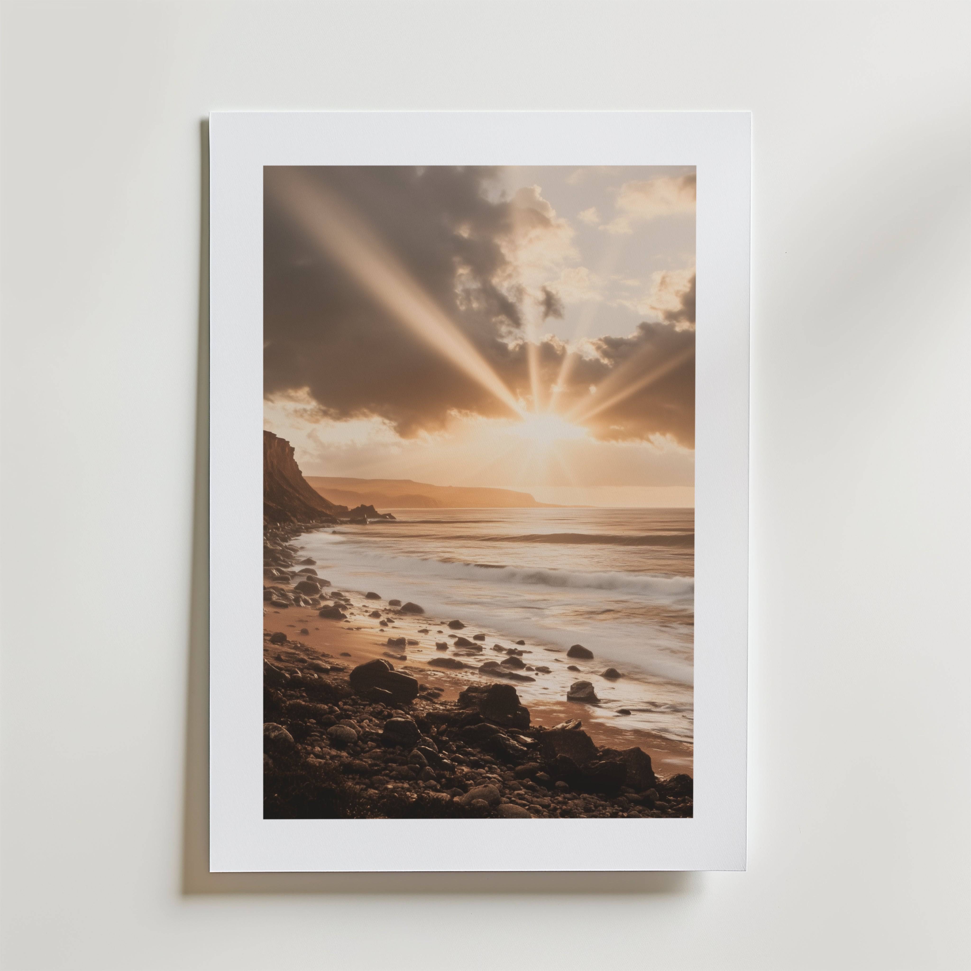 Where the Ocean Breaks Poster - Fine Art Poster 40x50 cm