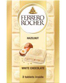 Ferrero Rocher Vit Chokladplatta med Hasselnötter 90 g