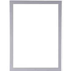 Magnetisk sj&#xE4;lvh&#xE4;ftande gummiaffischramar klisterm&#xE4;rke guld svart silver a3 a4 kontorsbutik bild fotocertifikat ram - Fotoram silver- / A3 30 x 42cm