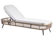 Liggestol med hynde AMELIA Metal Lys Beige