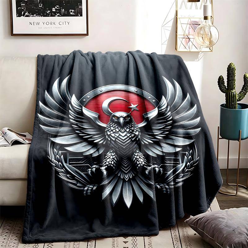 Besiktas JK Tema Personliga Utomhus Flanellfiltar Mjuka Och Lämpliga För Alla Årstider Perfekta För Soffor Sängar Och Camping