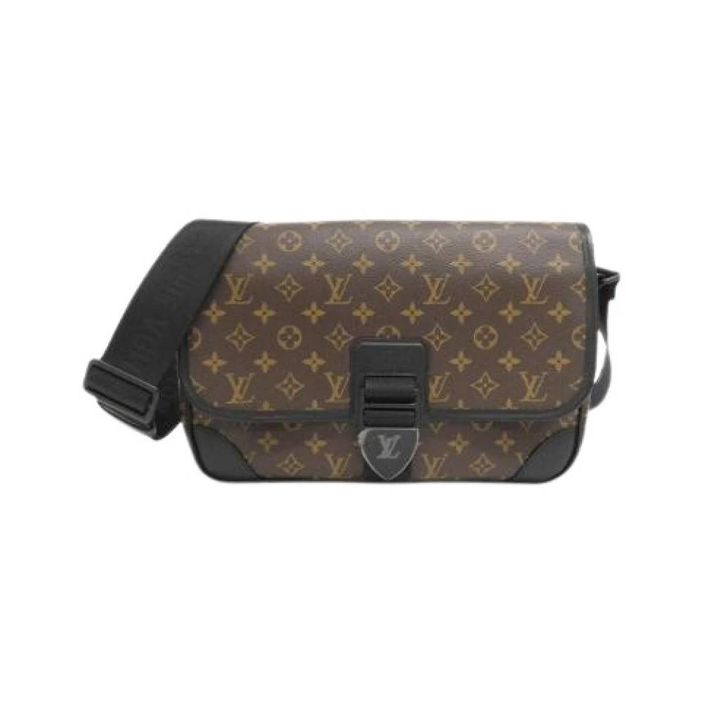 Louis Vuitton Vintage - Pre-owned Monogram Macassar Archie Messenger Axelremsväska Vintage - Herr - ONE Size -