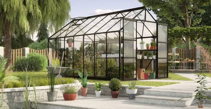 Phoenix Växthus Vitavia 9,9 - 11,5 m² 11,5 m² Aluminium (Omålad)