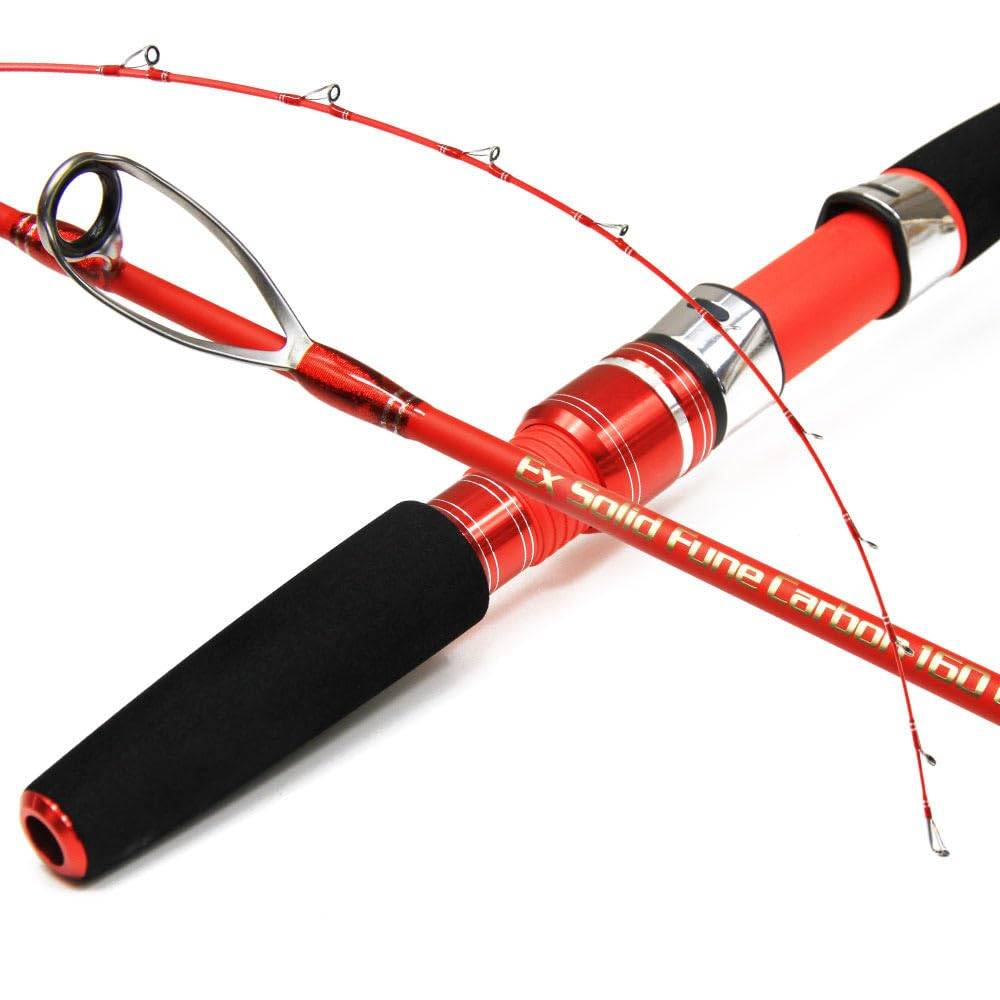 Ori Fishing Tackle Carbon Solid All-Purpose Boat Rod, Seamaster EX Solid Boat Carbon 180 (ori-exc180), Weight Load: 80-150g